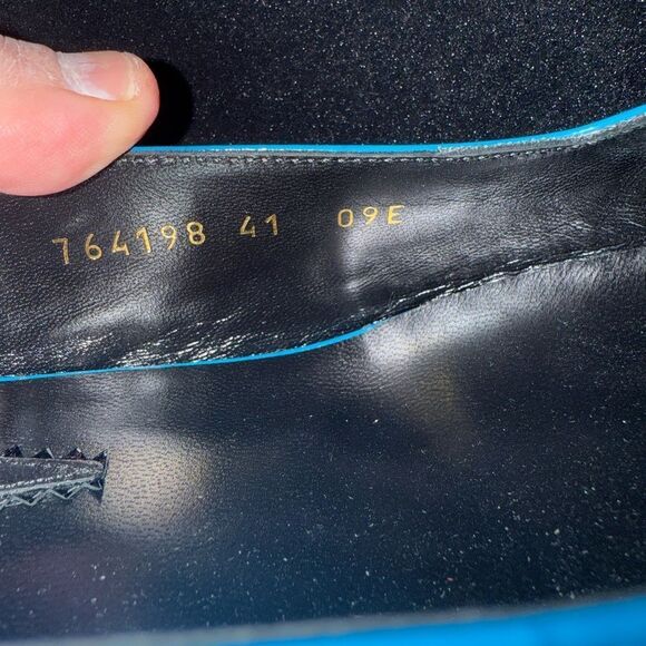 Brand new GUCCI 
Calfskin Crocodile Print Square Slingback Pumps size 41 - Picture 11 of 16